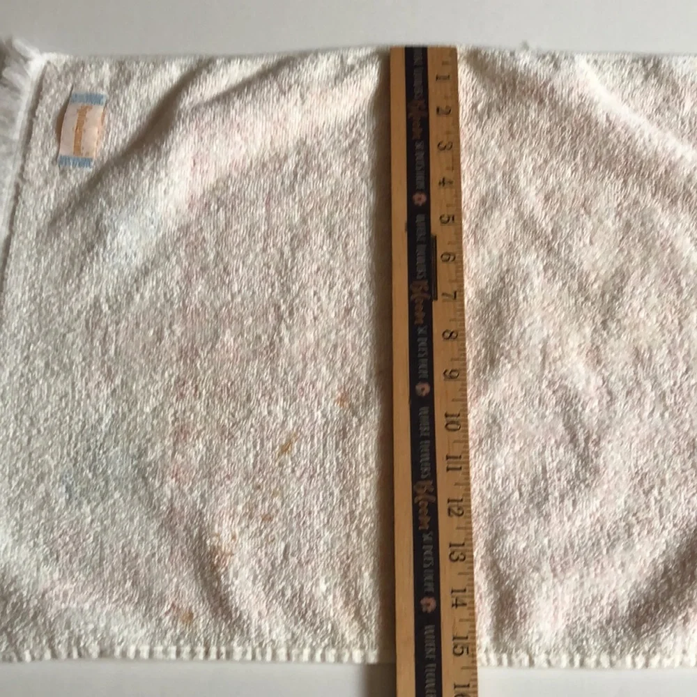 Springmaid Vintage Guest Towel Set Pink Gingham and flowers terrycloth 60s